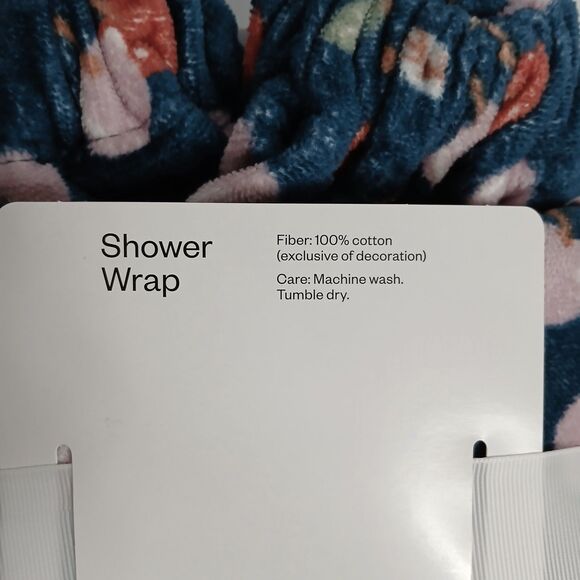 Room Essentials Shower Wrap Bath Wrap Terry Cloth Cotton Soft - Picture 4 of 4